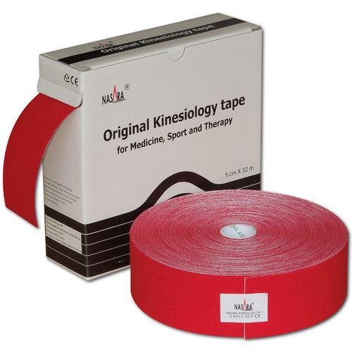 Nasara Kinesiology Tape, rot, 5 cm x 32 m, 1 Stück
