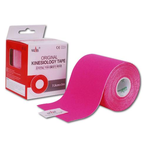 Nasara Kinesiology Tape, pink, 7,5 cm x 5 m, 1 Stück