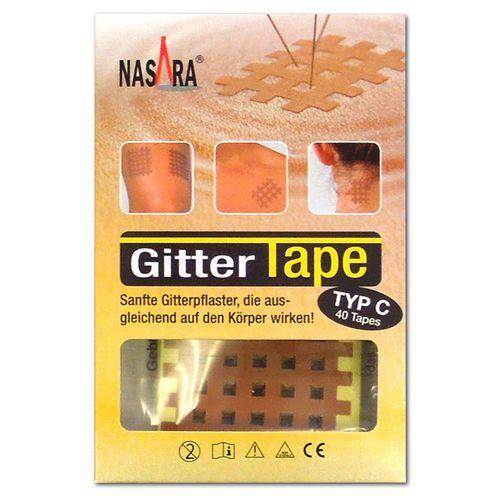 Nasara Gitter Tape, Typ C, 5 x 6 cm, 40 Stück