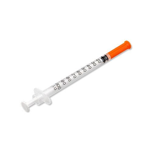 HS Insulin- Einmalspritze mit Kanüle U100, 1 ml 30G x 1/2, 100 Stück