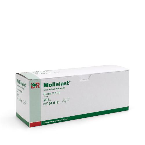Mollelast Fixierbinden, 8 cm x 4 m, 20 Stück Packung