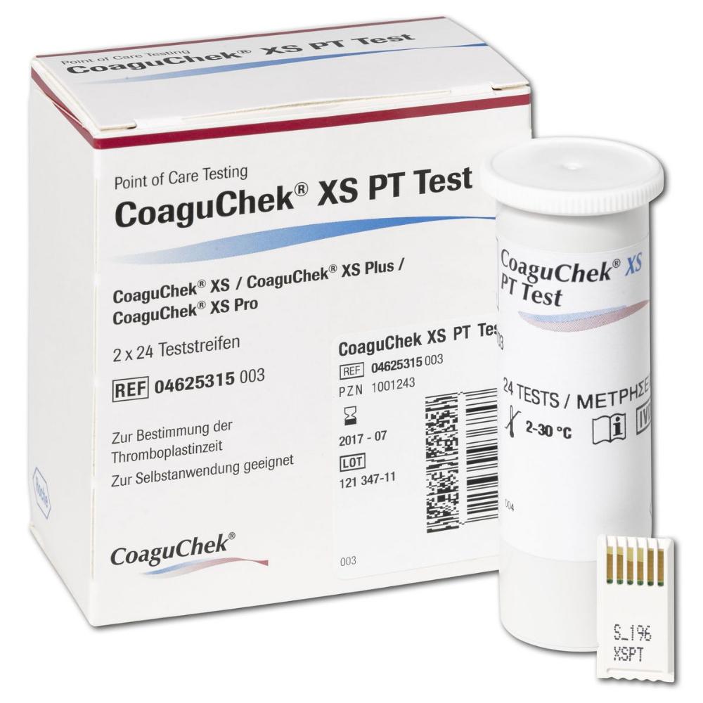 CoaguChek XS PT Teststreifen 2x24 St HENRY SCHEIN Medical Henry coaguchek-xs-pt-teststreifen-2x24-st-henry-schein-medical-henry