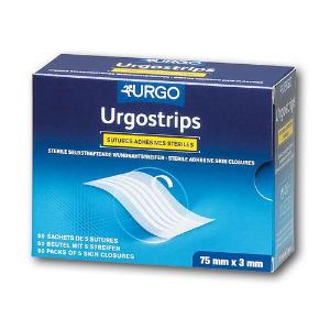 Urgostrips, Wundnahtstreifen, 75 x 3 mm, 50 x 5 Stück