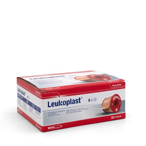 Leukoplast, Fixierpflaster, 5 cm x 9,2 m, 6 Stück