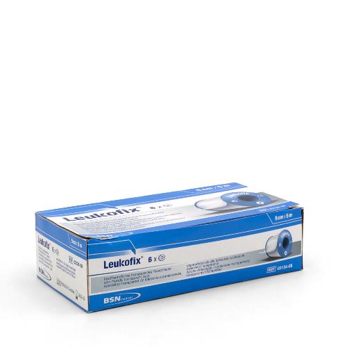 Leukofix Fixierpflaster, 5 cm x 5 m, 6 Stück