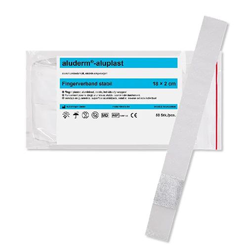 aluderm-aluplast stabil Fingerverband, 18 x 2 cm, 50 Stück
