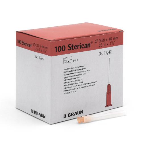 Sterican, Einmal-Kanülen, Ø 0,50 x L 40 mm, orange, 17/42, 100 Stück