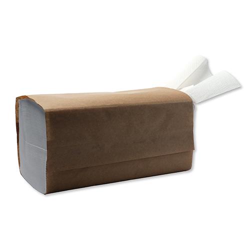 HS Einmal-Handtücher, 2-lagig, 21 x 21,5 cm, Z-Falz, Karton 5.000 Stück recycelt weiß