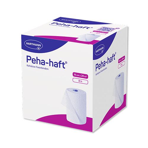 Peha-haft® Fixierbinde, latexfrei 10cm x 20m, Packung 8 Rollen