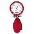 Boso clinicus II Blutdruckmessgerät, Farbe rot, mit Standard- Klettmanschette, 1 Stück