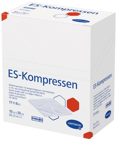 ES- Kompressen, unsteril 10 x 10 cm, Packung 100 Stück