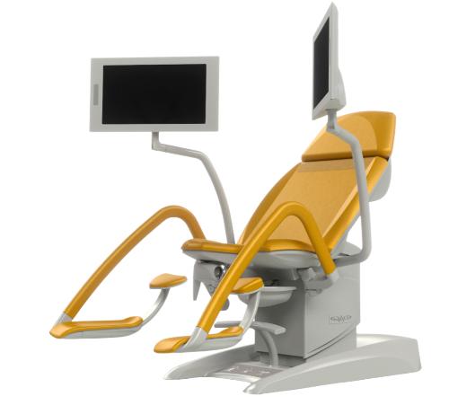 GRACIE Untersuchungsstuhl inkl.FULL-HD Videokolposkop, Monitor