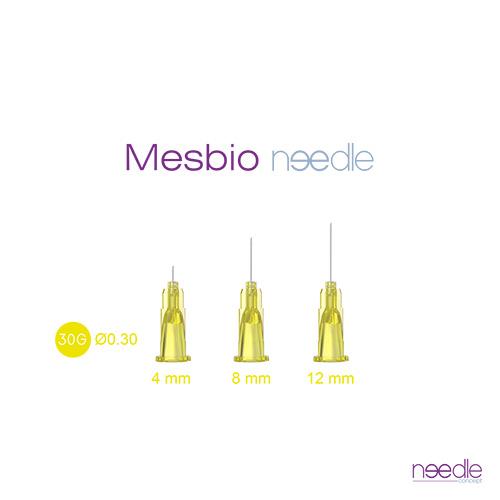 Mesbio Needle, Intradermale + subkutane Mirkonadel, 30G 4mm, 100 Stück