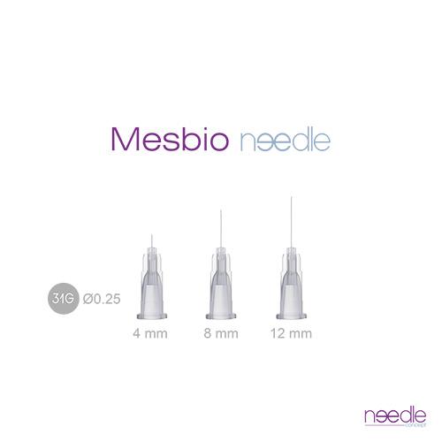 Mesbio Needle, Intradermale + subkutane Mirkonadel, 31G 12mm, 100 Stück