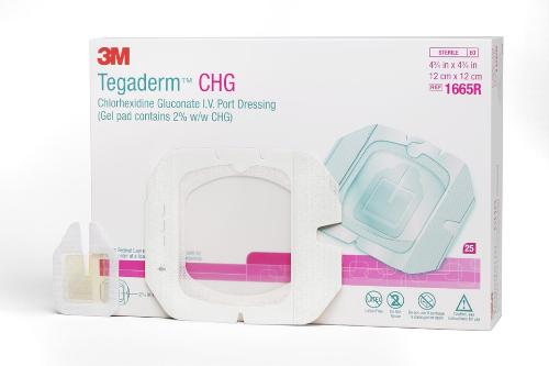 Tegaderm™ CHG Gelkissen + I.V. Portverband, 25 Stück