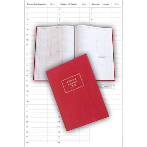 Patientenbestellbuch 2027, Fadenheftung, rot, 1 Stück