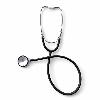 HS Flachstethoskop, Schlauchlänge: 55 cm, schwarz, 1 Stück