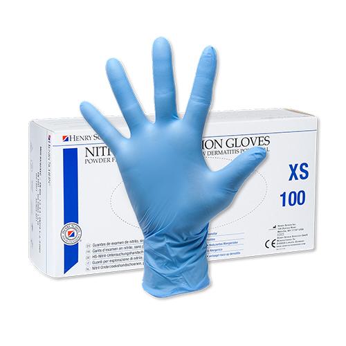 HS-Nitril Handschuh PF o Zusatzstoffe XS