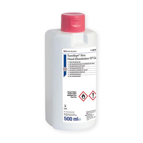HS EuroSept Xtra Händedesinfektion Gel, 500 ml Flasche