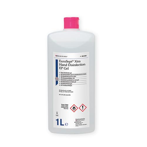HS EuroSept Xtra Händedesinfektion Gel, 1 Liter Flasche