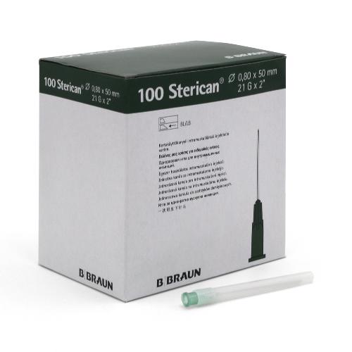 Sterican, Einmal-Kanülen, Ø 0,80 x L 50 mm, grün, 100 Stück